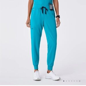 Figs Zamora Teal Joggers NWT